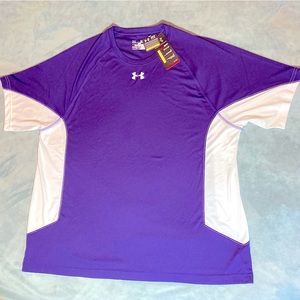 Under Armour Purple and White Men's Shirt